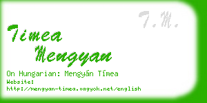 timea mengyan business card